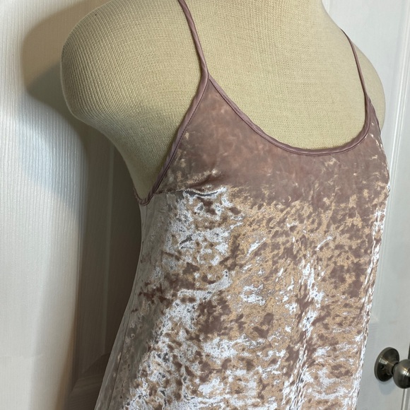 Victoria’s Secret Blush Crushed Velvet Chemise Slip Dress Y2K Lounge XS/S - Picture 4 of 11